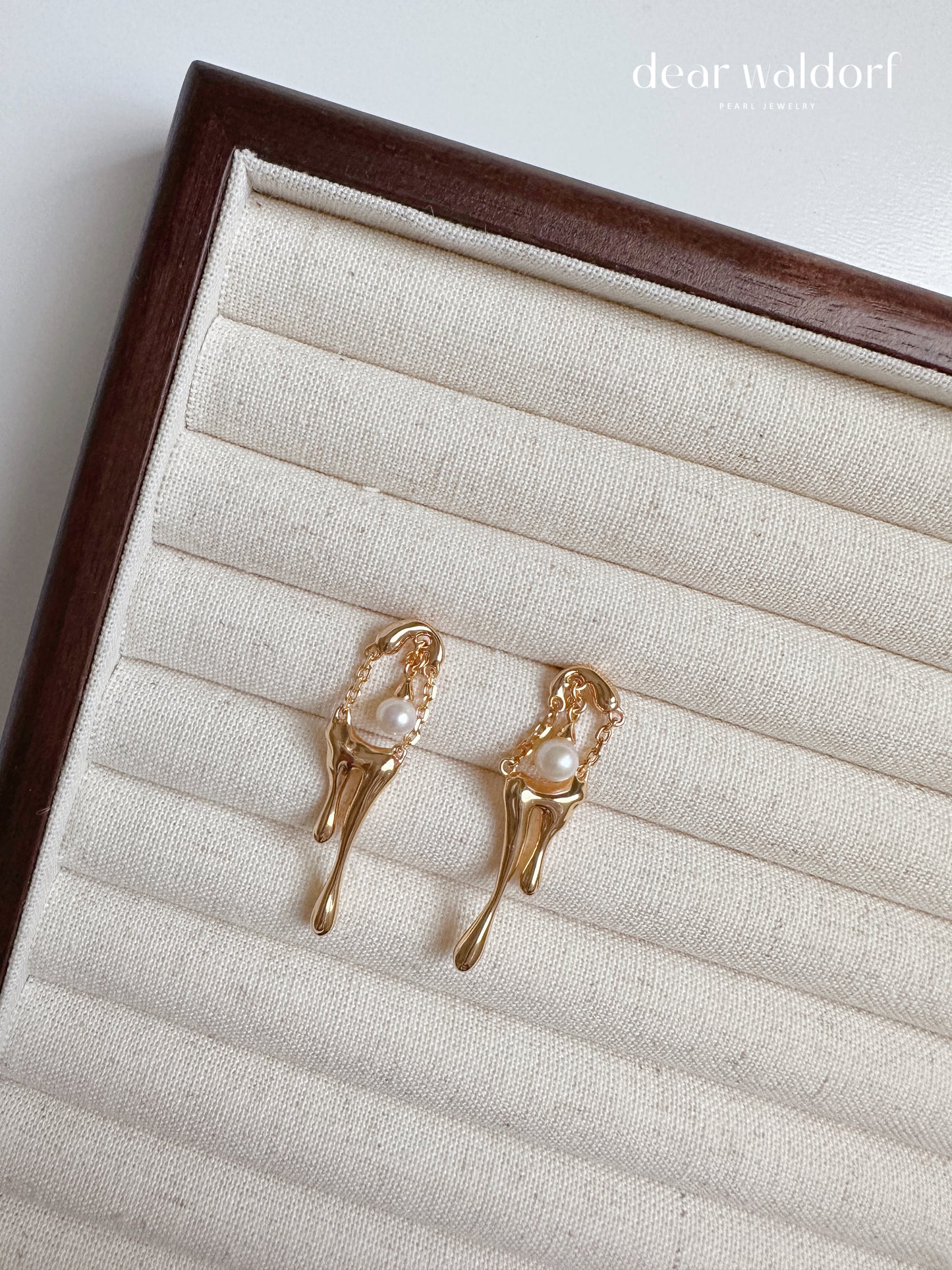 Drip Drop Freshwater Pearl Earrings